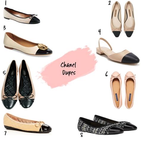 dupe ballerine chanel|chanel ballet shoes dupe.